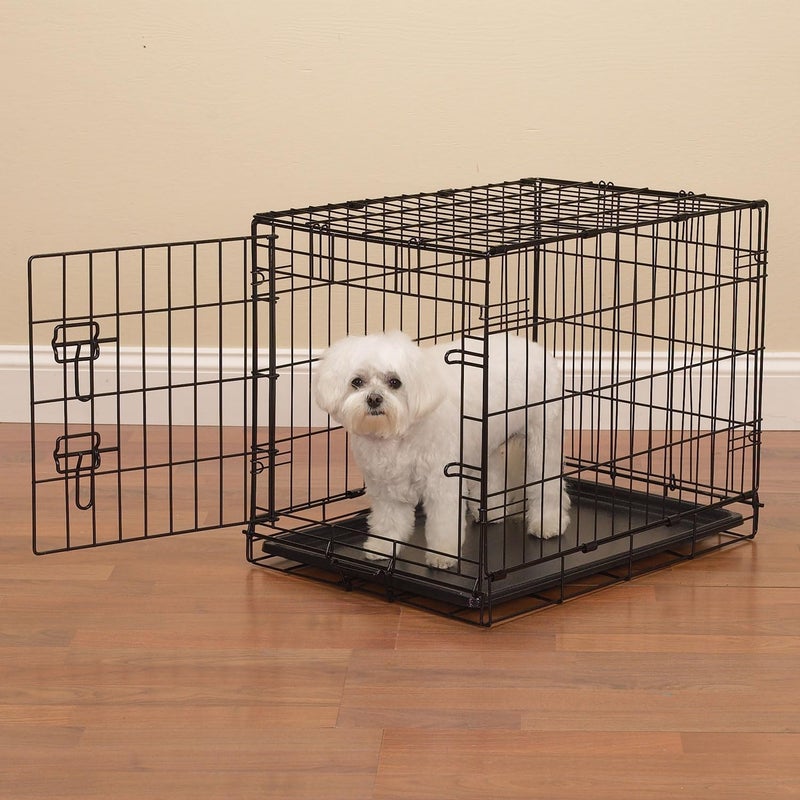 Pro Select Secure Pet Cage for Extra Small Dogs, Black, Removable Floor Tray - Image 2